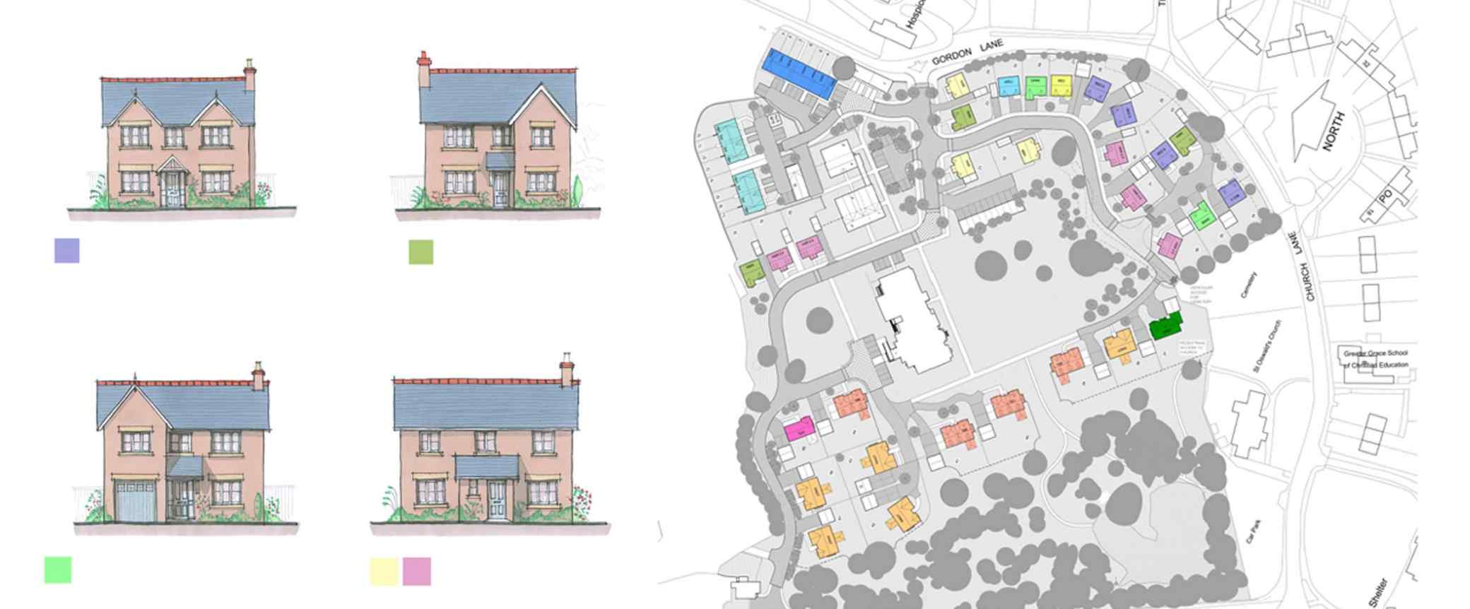 Backford Hall scheme layout