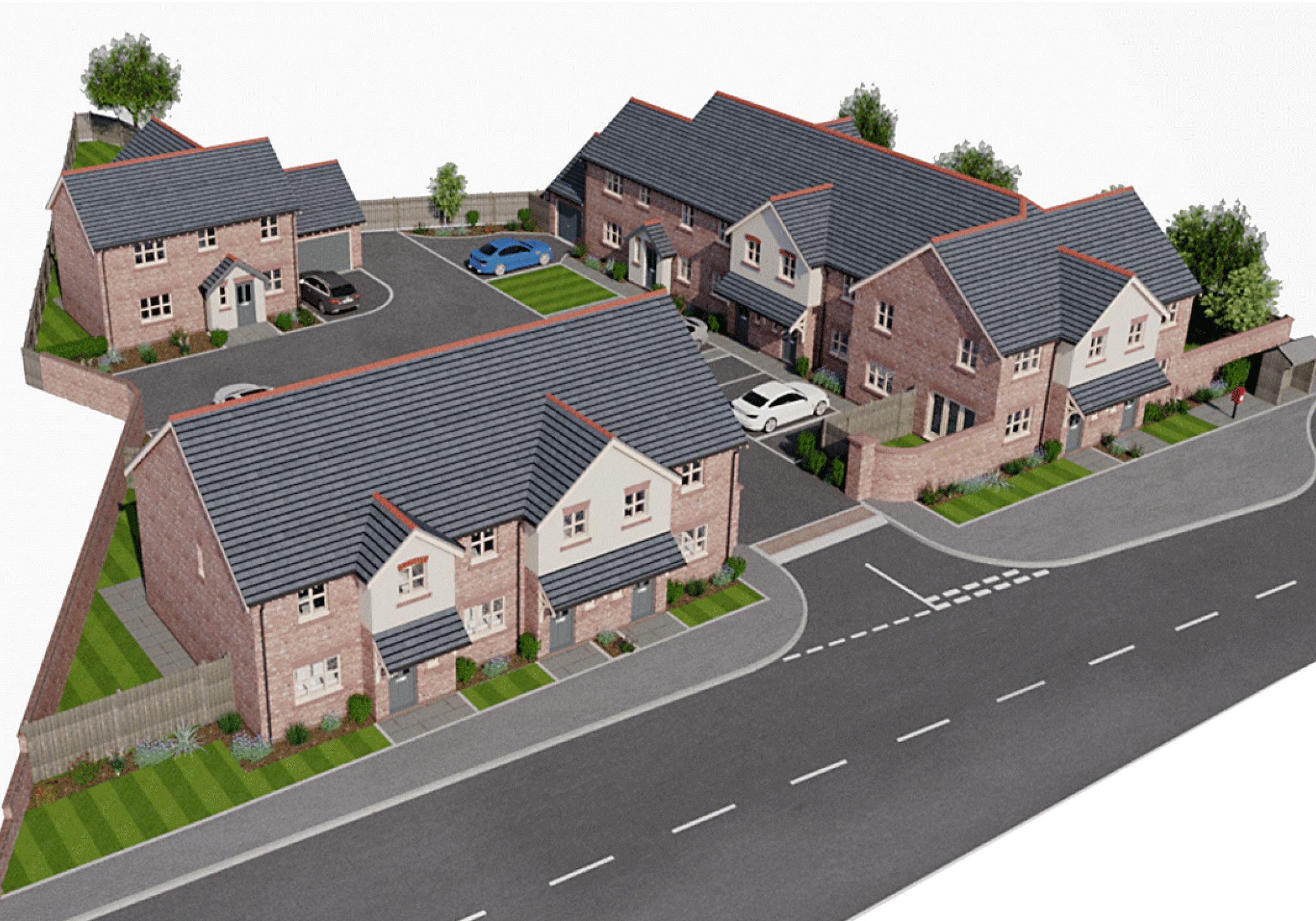 New Houses at Davenport Place, Calverley, Cheshire
