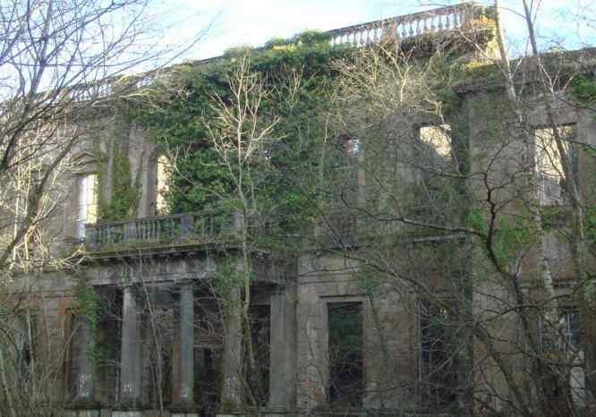 Baron Hill Beaumaris Anglesey current derelict structure
